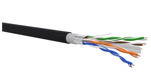 QUBIX S.R.L. NETWORK - QBX0502201NEBB0500 CAVO R6FT4YPE23 C6 F/UTP OUTD PVC-PE FCA