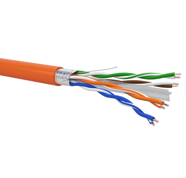 QUBIX SPA QBX0502668ARBB1000 CAVO R6FT4H23 C6 F/UTP AWG23 LSZH ECA
