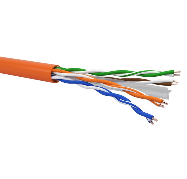 QUBIX SPA QBX0502669ARBB1000 CAVO R6UT4H23 C6 U/UTP AWG23 LSZH ECA