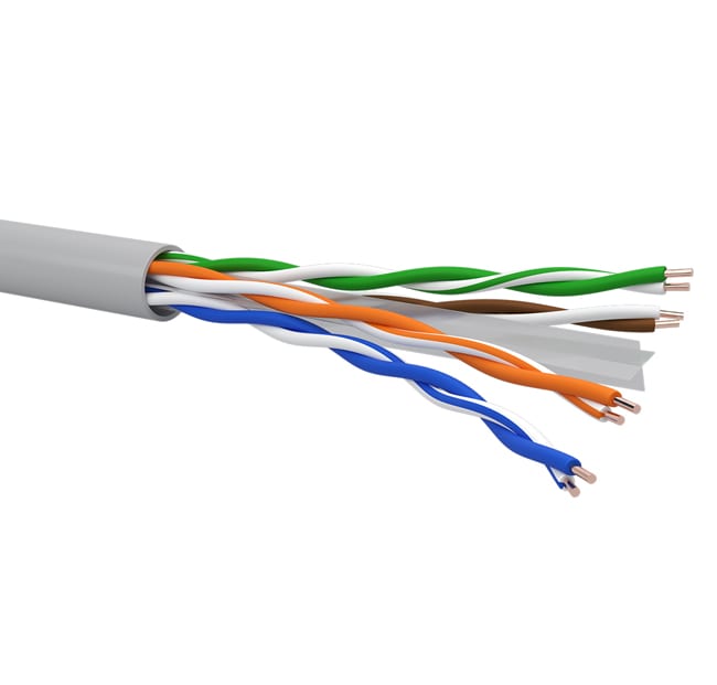 QUBIX SPA QBX0502820GRSC0305 CAVO R6UT4Y23 C6 U/UTP AWG23 PVC ECA