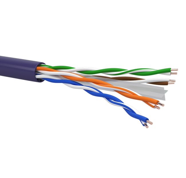 QUBIX SPA QBX0502833VIBB1000 CAVO R6A+UT4H23 C6A U/UTP AWG23 LSZH ECA