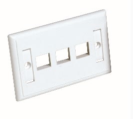 QUBIX SPA - QBX2004013 PLACCA CCS PASSO 503 3 POSIZIONI RJ45