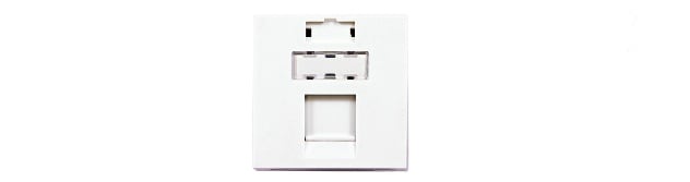 QUBIX SPA QBX2004059 MODULO CCS 45X45 1 POS.RJ45 BIANCO