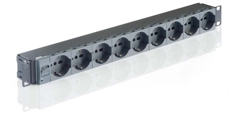 QUBIX SPA - QBX2011124 BARRA ALIMENTAZIONE 1U 9P INT.MAGN. NE