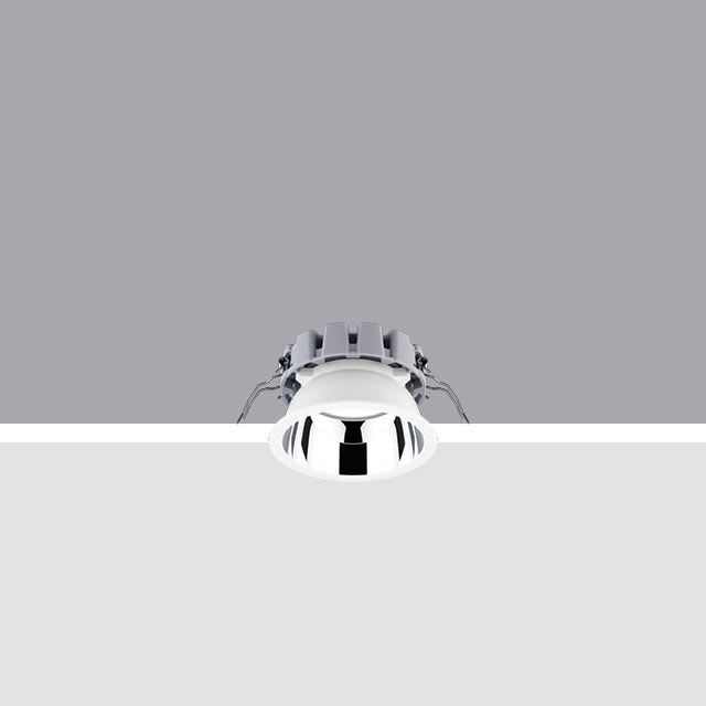 IGUZZINI ILLUMINAZI - IGZ3.QF49.701.0 EASY D105 FRAME NEUTR.CRI80 1500LM ELET.