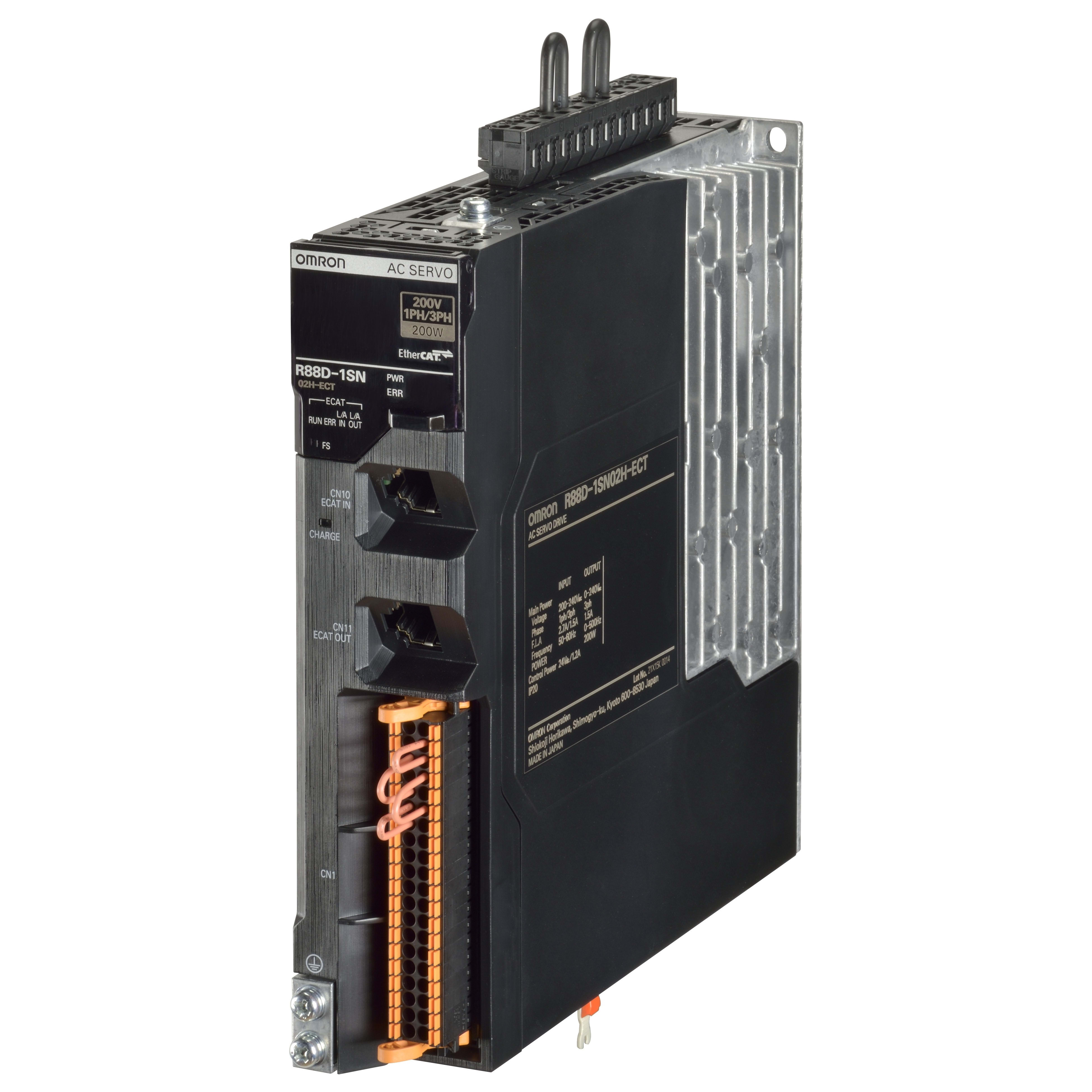 OMRON - OMRR88D1SN01HECT51 1S-51,STO,SS1,SLS,ETHERCAT,100W,1-3 230V
