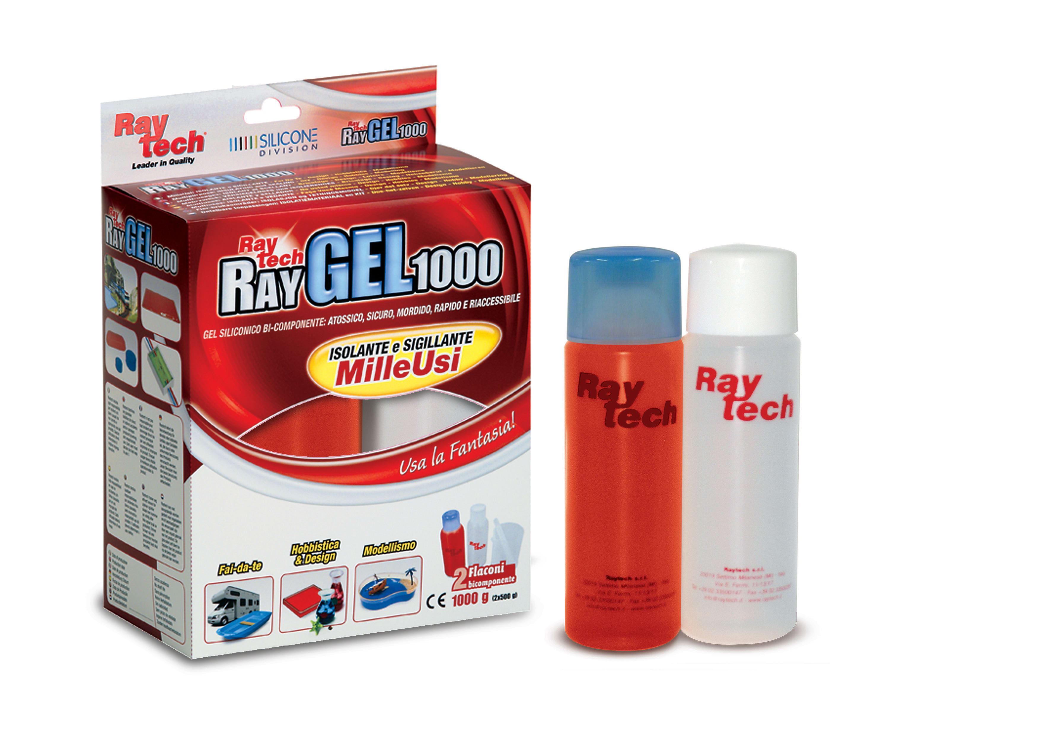 RAYTECH SRL RYTRAYGEL1000-R RAY GEL 1000-R ISOLANTE ROSSO 1 L