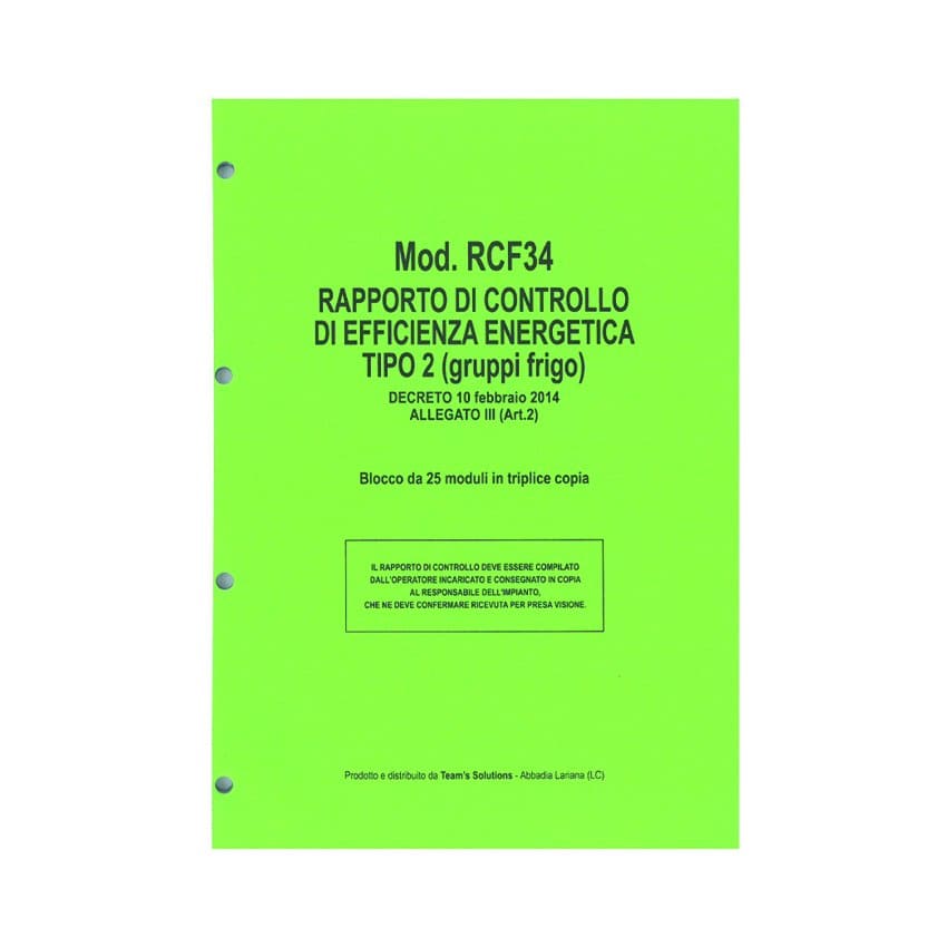 FERRARI - FERRC2L RAPPORTO DI CONTROLLO GRUPPI FRIGO