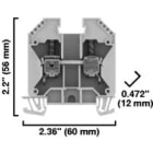 ROCKWELL AUTOMATION - RCK1492-EBJ16 IEC END BARRIER, 1.5 X 49 X 60MM