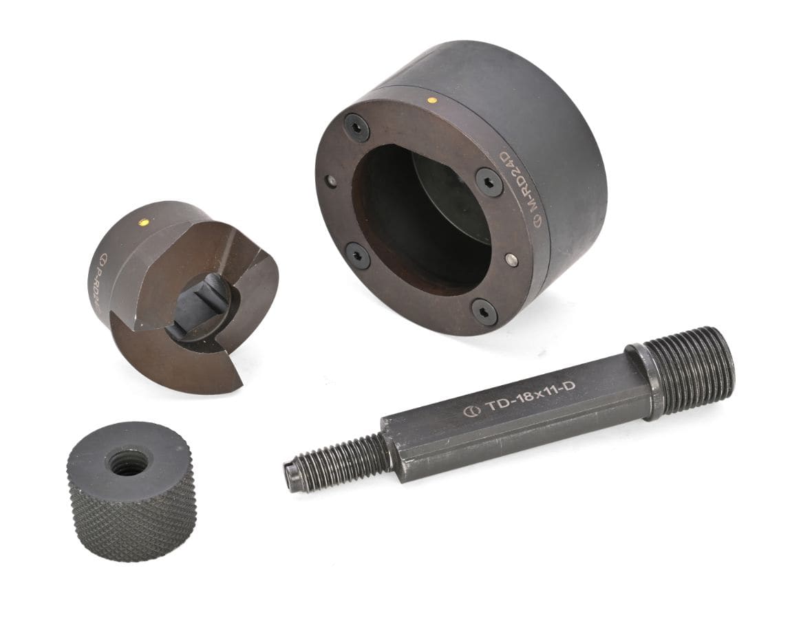 CEMBRE SPA - CEMRD24D KIT PUNZONE + MATRICE + TIRANTE, PER UTENSILI FORALAMIERE, PER FORATURE A MEZZALUNA (a)43,1x(b)41,5mm