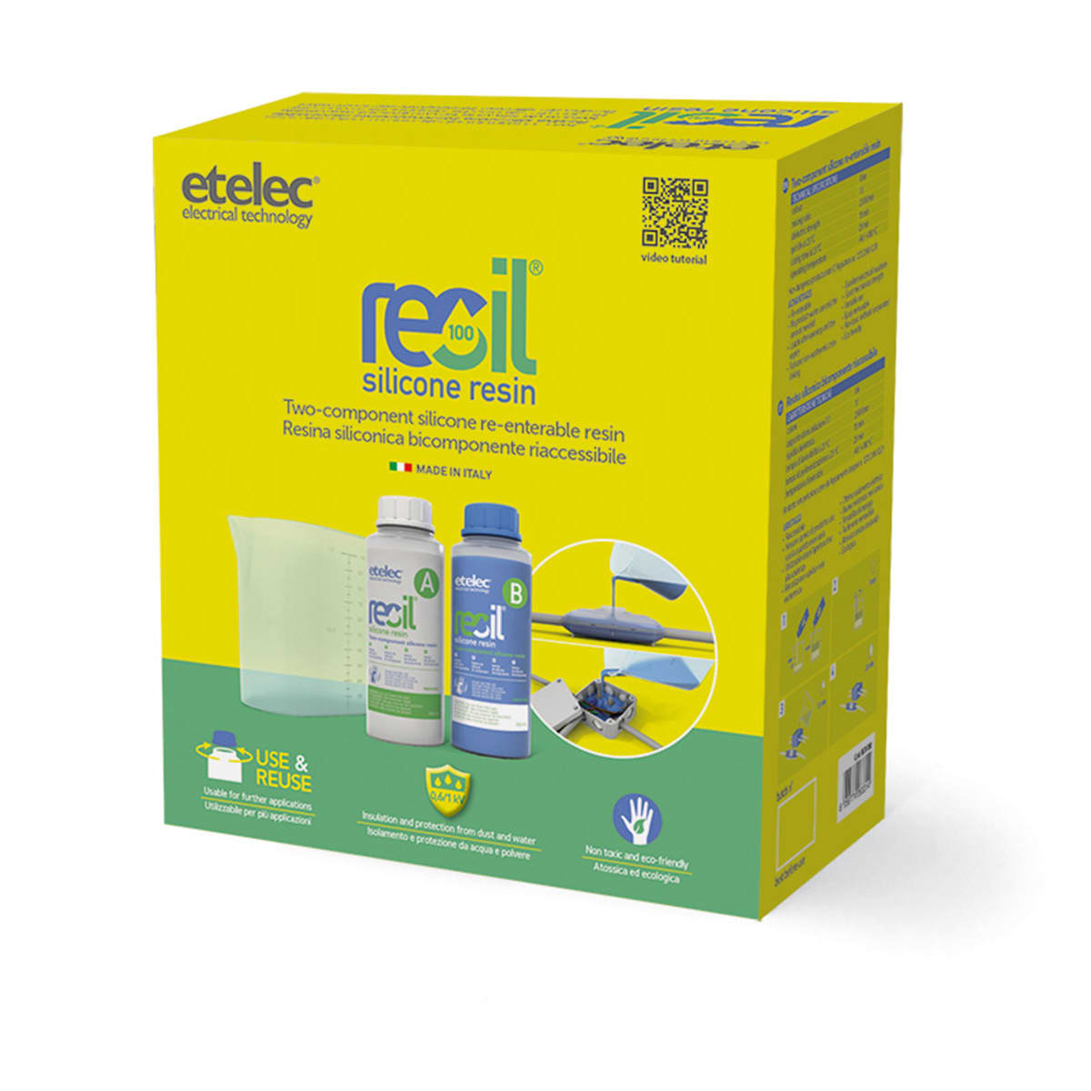 ETELEC ITALIA SPA ETLRE0100 RESINA BICOMPONENTE RIACCESSIBILE 1L
