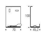 REGGIANI SPA ILLU - REG0.25431.0012 SUPPORTO CANALINA YORI X CANALI INCASSO