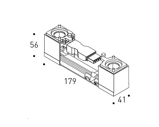 REGGIANI SPA ILLU - REG0.25433.0031 MODULO DI TESTA PER CANALINA TRIM YORI