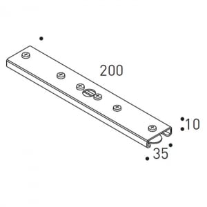 REGGIANI SPA ILLU REG0.25856.0012 MECHANICAL COUPLER FOR STRIP MOUNTING