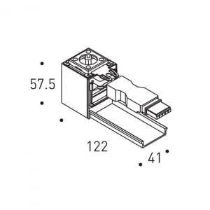 REGGIANI SPA ILLU REG0.25850.0012 LIVE END CAP WHIT CONNECTOR YORI