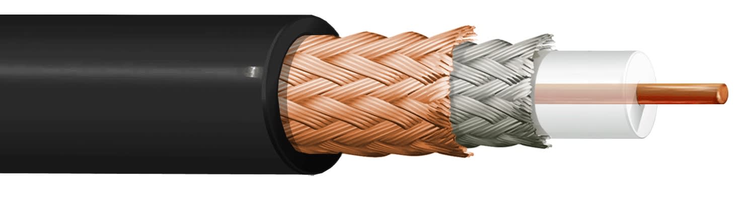 ITC INDUSTRIA TECNIC - ITCRG-6A M - 17/2 RG 6 NERO