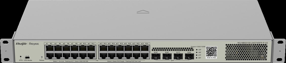 ZELIATECH - NPRRGNBS310024GT4SF REYEE CLOUD L2 FULL MANAGED RACK 19 SWIT