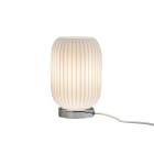 ROSSINI - RSSRIG001 LAMPADA TAVOLO CROMO/VETRO BIANCO SATINA