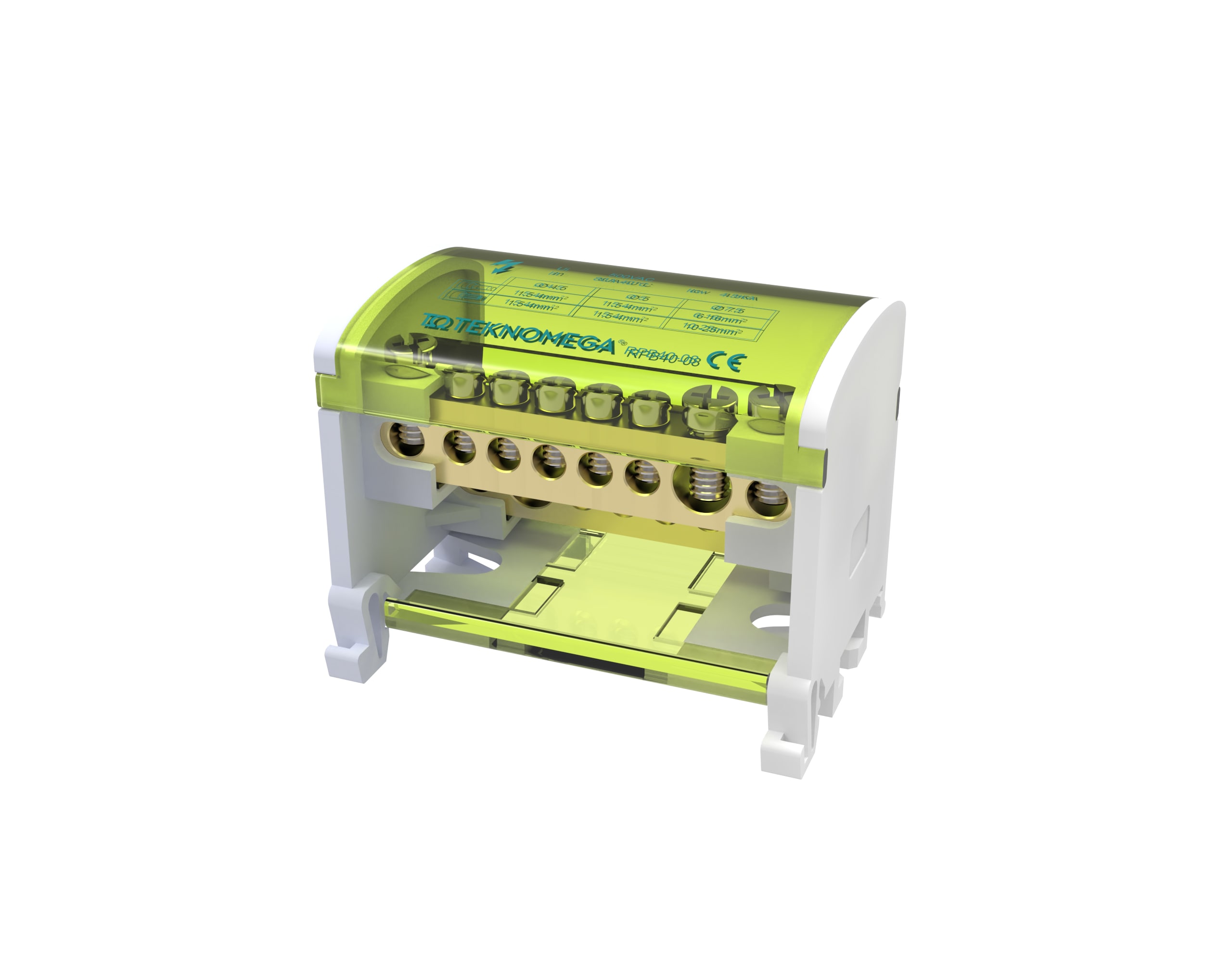 TEKNOMEGA SRL - TKGRPB0995 RIPARTITORE MORSETTIERA BIPOLARE 80A 7 O