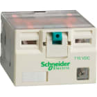 SCHNEIDER ELECTRIC - SNRRPM42FD Relè di potenza - Harmony RPM - 4 NC/NO - 110 VDC - 15 A - con led