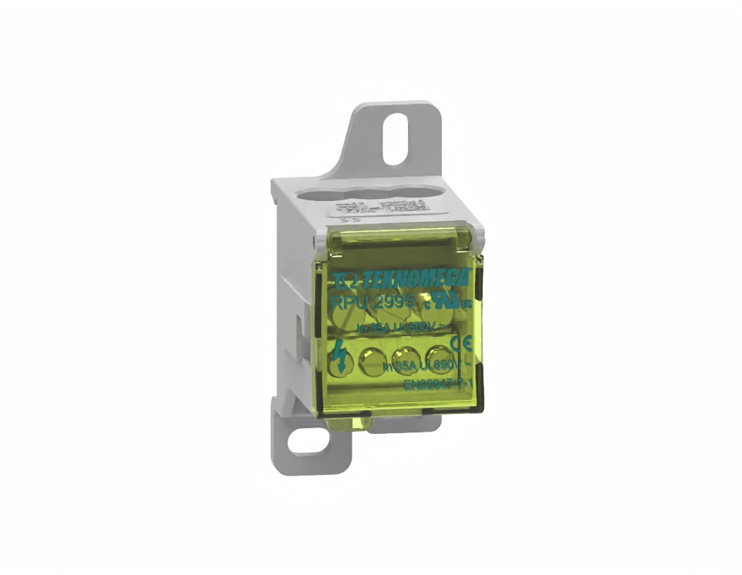 TEKNOMEGA SRL TKGRPU2995 RIPARTITORE COMPATTO UNIPOL. 80A 6 OUT U