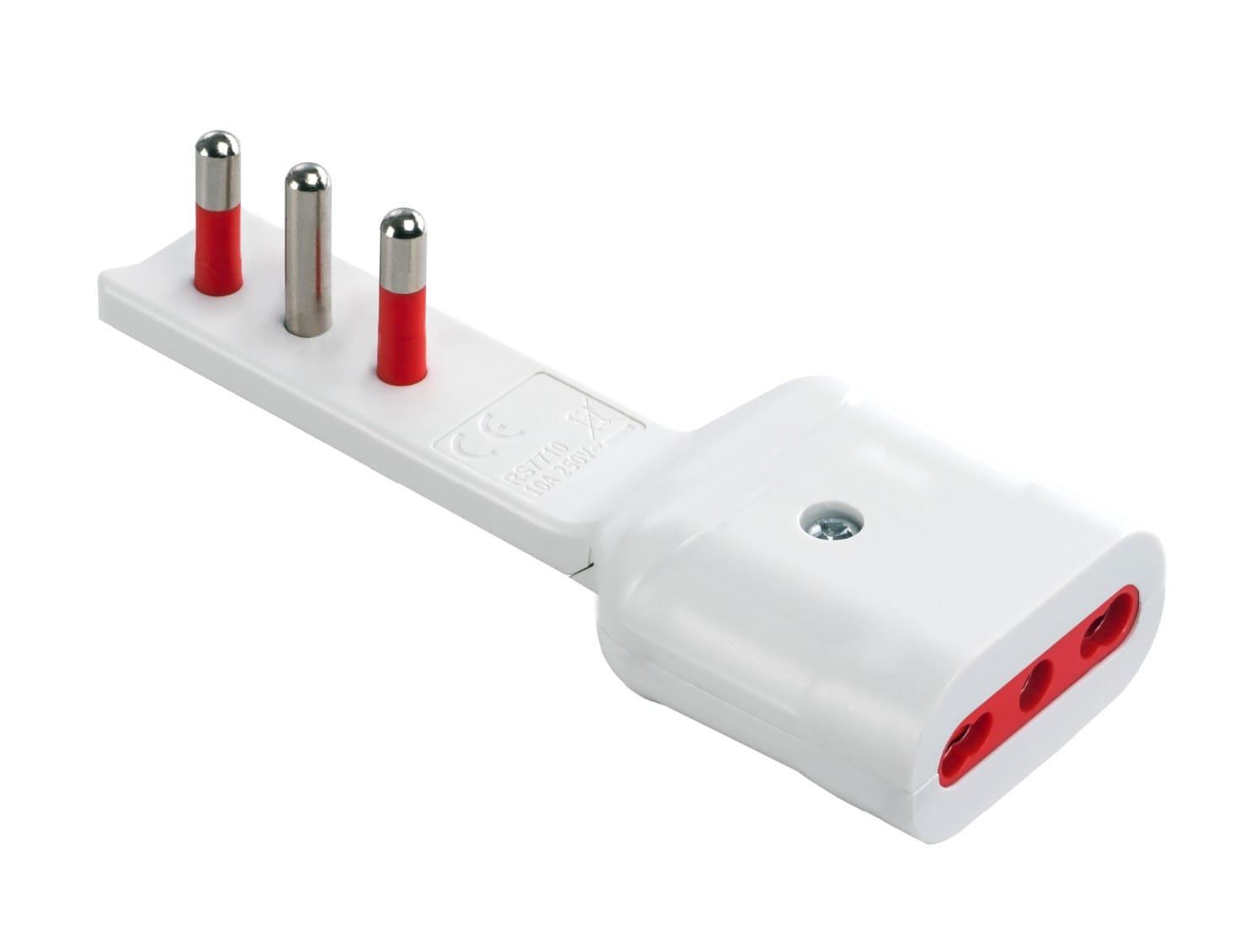 ROSI MATERIALE ELETT RCORS7711B ADATTATORE EMILIA FLAT 16A 2P+T 250V BIA