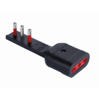 ROSI MATERIALE ELETT RCORS7711N ADATTATORE EMILIA FLAT 16A 2P+T 250V NER