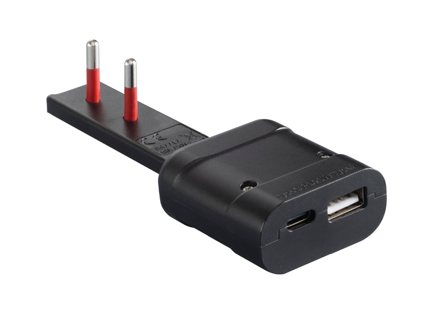 ROSI MATERIALE ELETT RCORS7712NC CAR. USB SP.10A 2P250V-1USB A+1 C,PD20W,