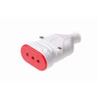 ROSI MATERIALE ELETT RCORS78203 PRESA MOBILE 10A 2P+T MONOB ANTISC BIANC