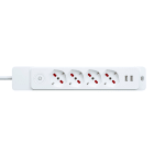 ROSI MATERIALE ELETT RCORS8422UB MULT SPECIALIST 4 P+2USB+INT+1,5M CAVO,