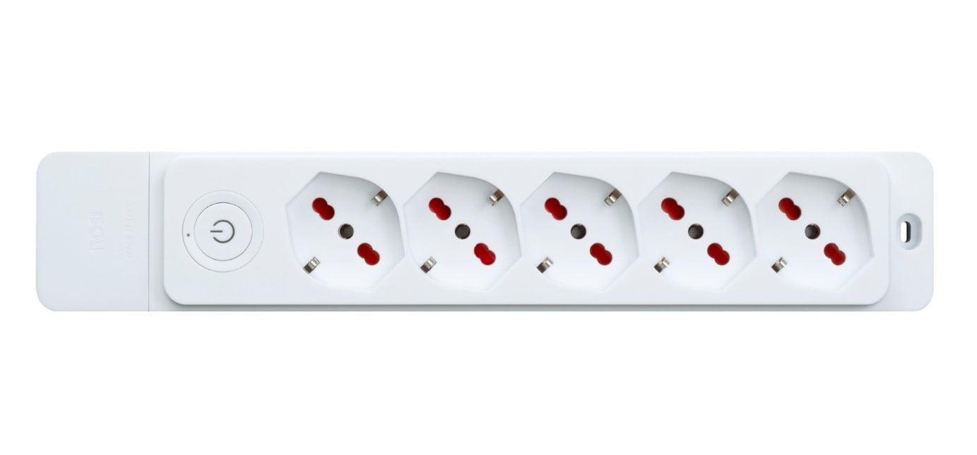 ROSI MATERIALE ELETT RCORS8512B MULT SPECIALIST 5 POSTI, CON INTERR., BI