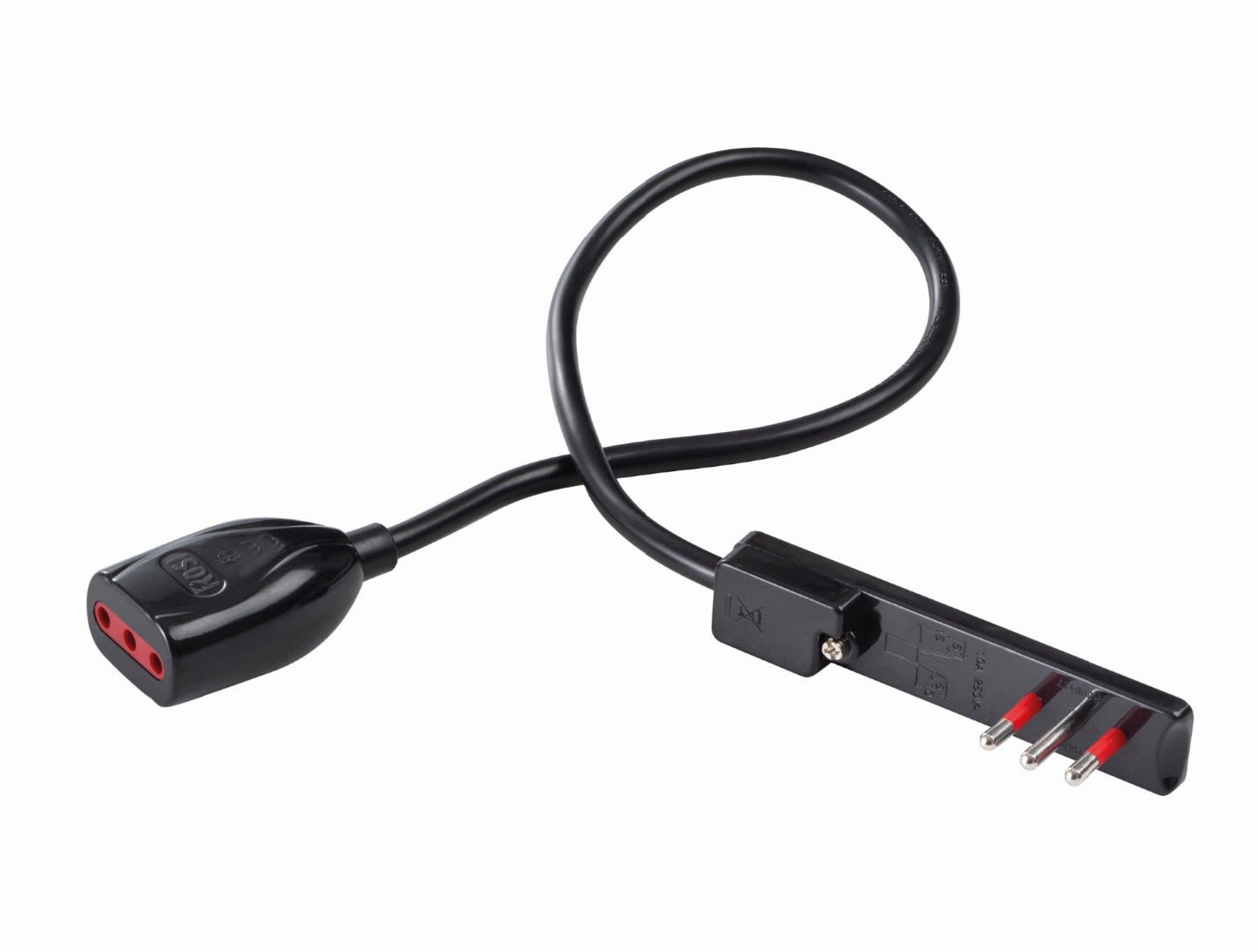 ROSI MATERIALE ELETT - RCORS92037 PROLUNGA FLAT 0,5M 10A NERA
