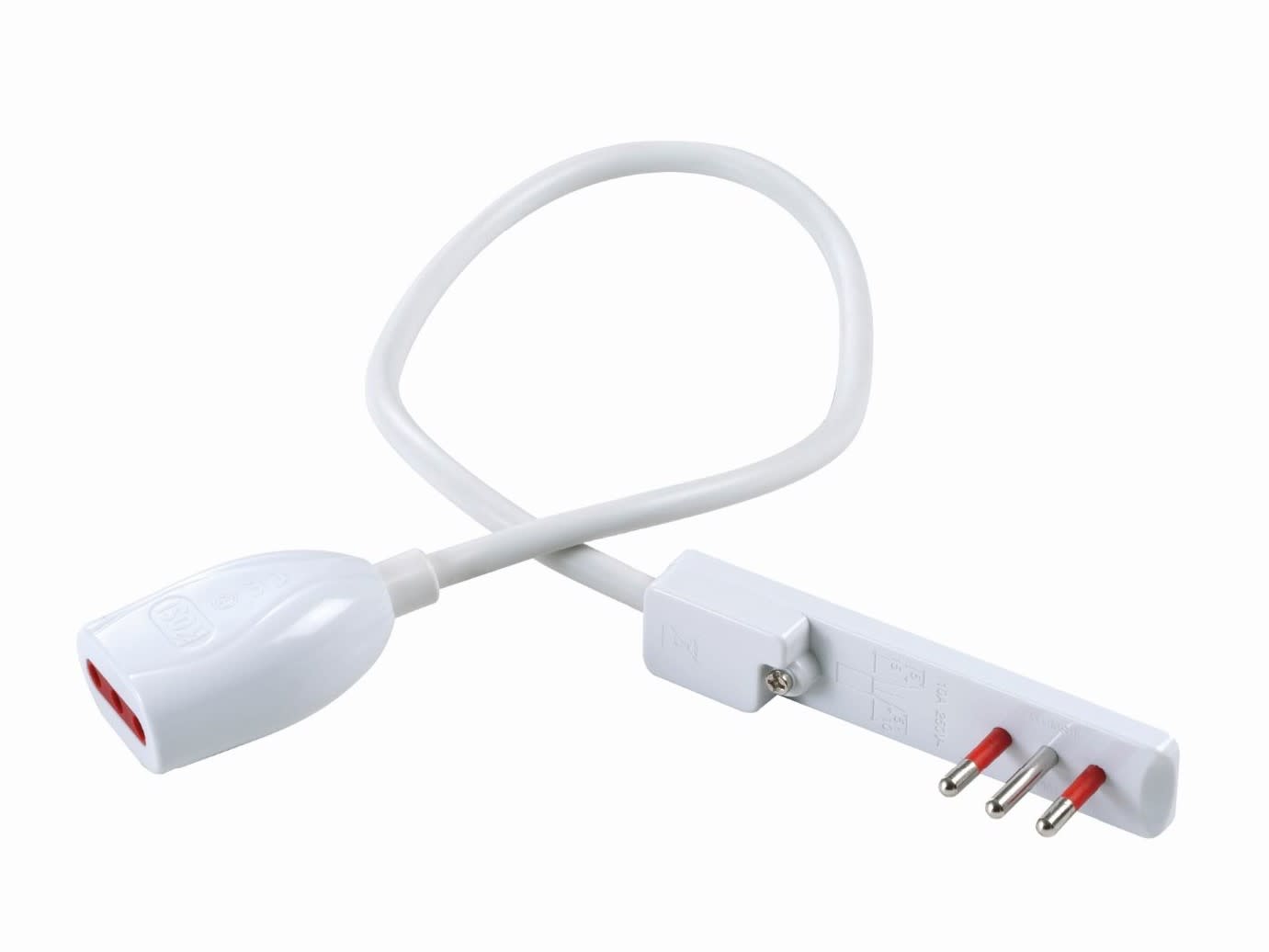 ROSI MATERIALE ELETT - RCORS92038 PROLUNGA FLAT 3M 10A BIANCA