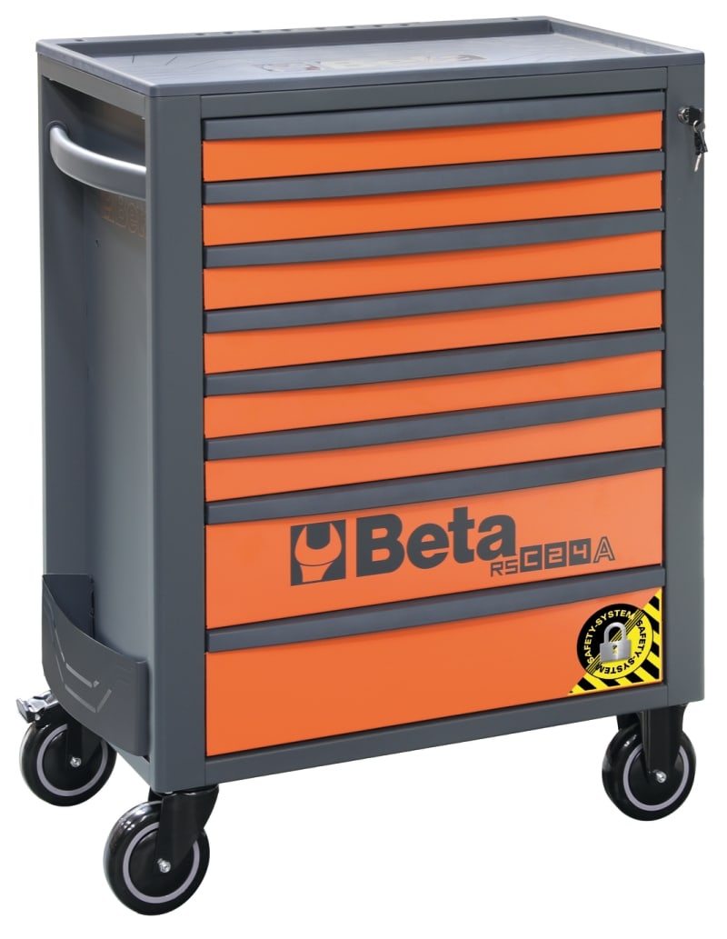 BM SPA - BMM024004187 Cassettiera porta attrezzi 8 cassetti, con sistema antiribaltamento