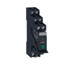 SCHNEIDER ELECTRIC - SNRRXG22BDPV Relè RXG con pulsante di test e LED pre-montato con base-2NC/NO 5A 24VDC + diodo