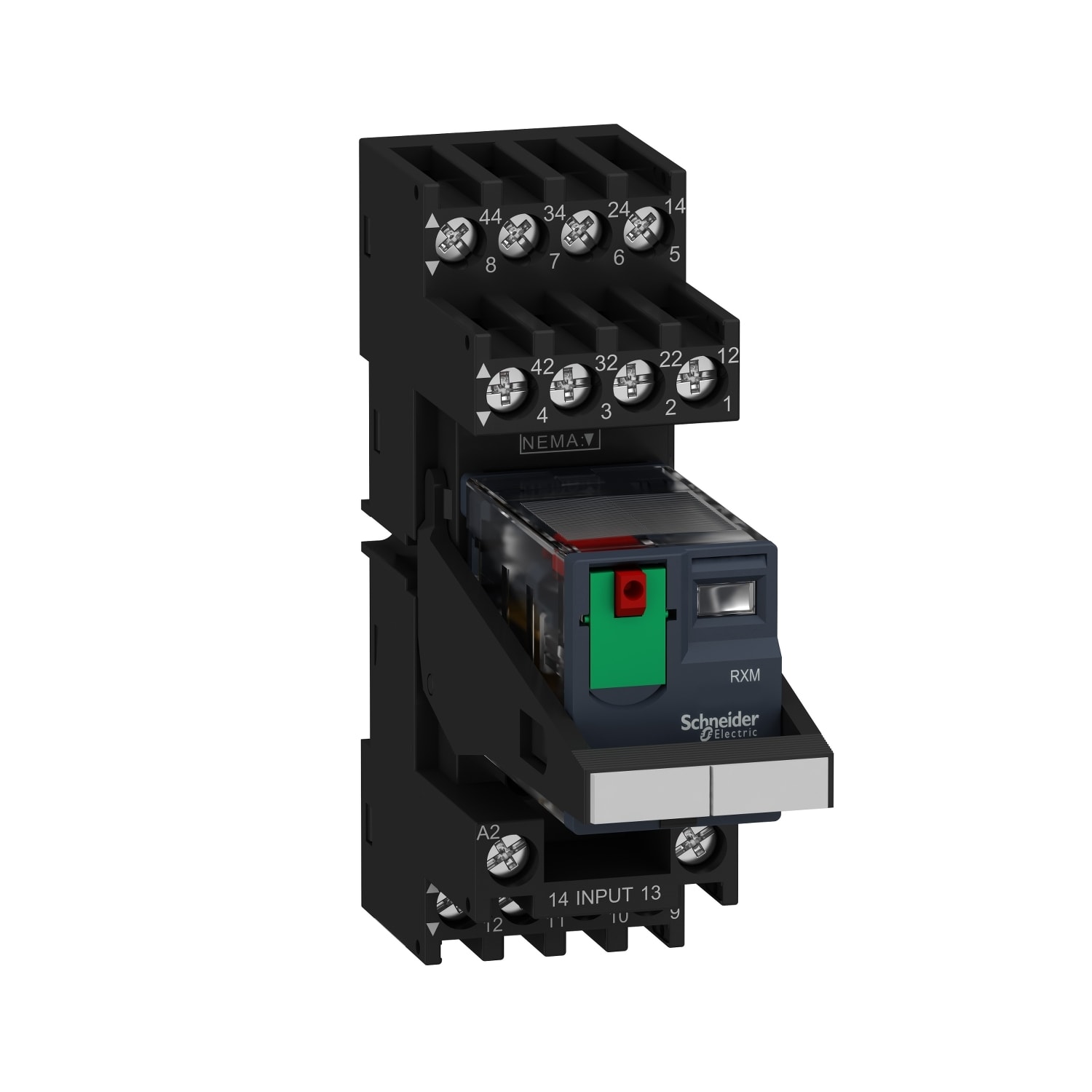 SCHNEIDER ELECTRIC SNRRXM4AB2B7PVM RELE PRE-MONTATO 4 NC/NO 24 VAC 6A