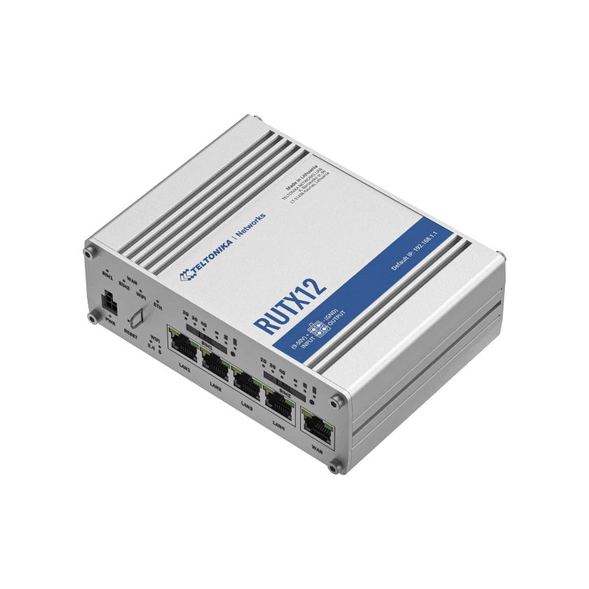 TELTONIKA NETWORKS - TTKRUTX12000000 ROUTER INDUSTRIALE CAT6 X 2