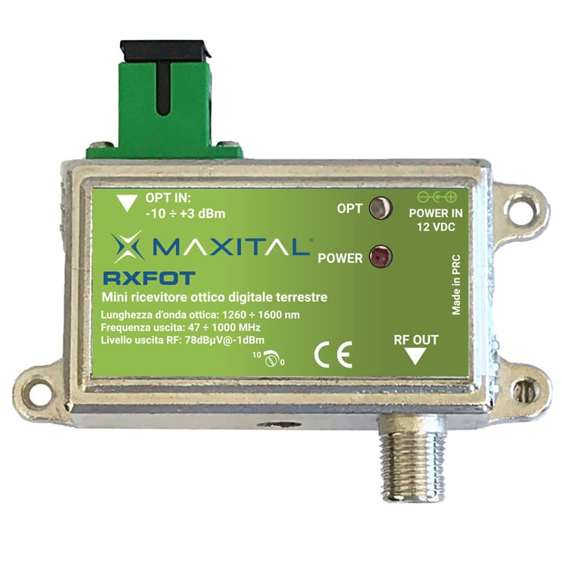 FTE MAXIMAL ITALIA S FTERXFOT RXFOT RICEVITORE OTTICO RF TV-DTT