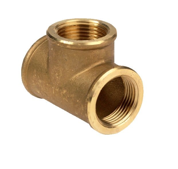 WATTS INDUSTRIES ITA WATVW13034 MICROFLEX TEE BRASS 3/4 FFF