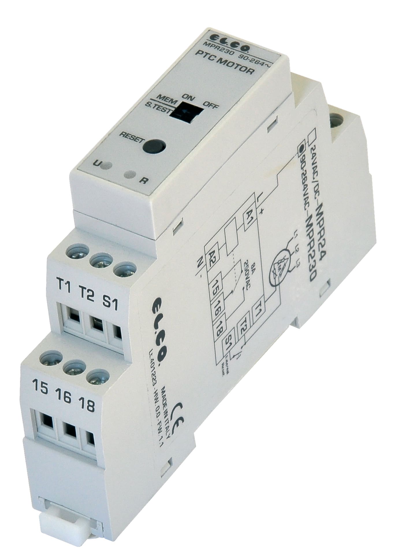 EL.CO. SRL ECL660022 RELE PROTEZIONE MOTORE MPR24