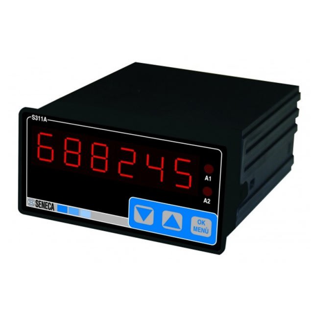 SENECA - SCXS311A-4-L-O IND-TOT 4DIG 1AI 1AO+2RELE 1DI RS485 24V
