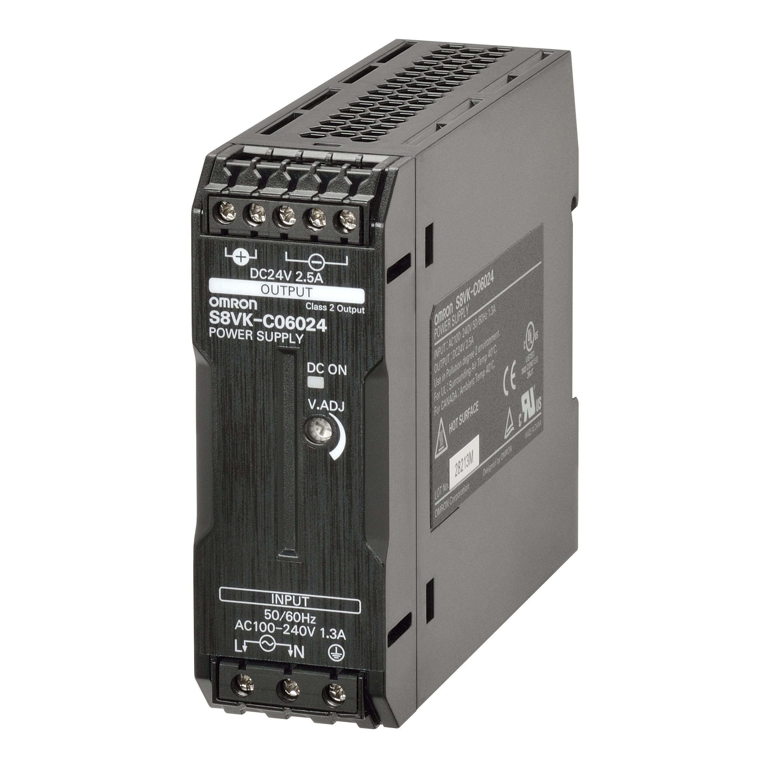 OMRON - OMRS8VKC06024 ALIM. S8VK-C MONO 60W, 24V, 2,5A, CLAS.