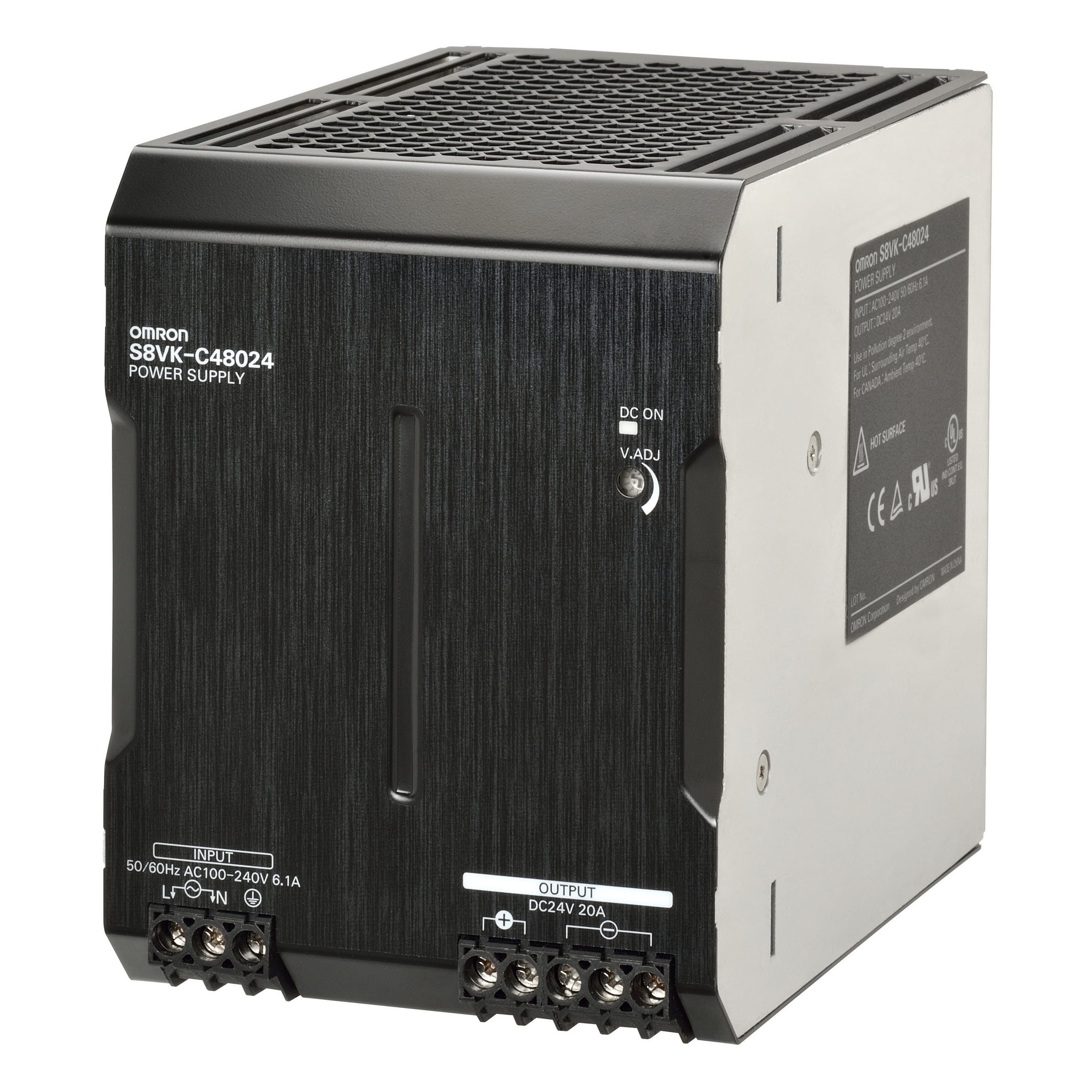 OMRON OMRS8VKC48024 ALIM. S8VK-C MONO 480W, 24V, 20A, CLAS.A
