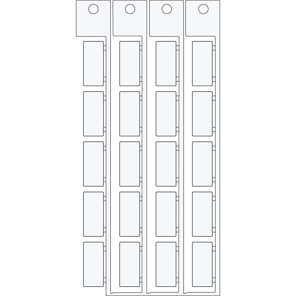 BRADY ITALIA - MODSA4265 TARGHETTA COMPONENTE SI KM 9X20 - 320 TA