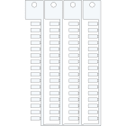 BRADY ITALIA - MODSA4X10 TARGHETTA 4X10 4 STELI BIANCO - 2048 TAG