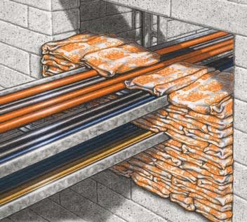 SATI ITALIA SPA - SAT7803910 Cuscino antincendio per pareti e pavimenti KBS SEALBAGS 250 Df