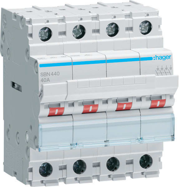 HAGER - HAGSBN440 Ausschalter 40A 4S 400V AC 4PLE