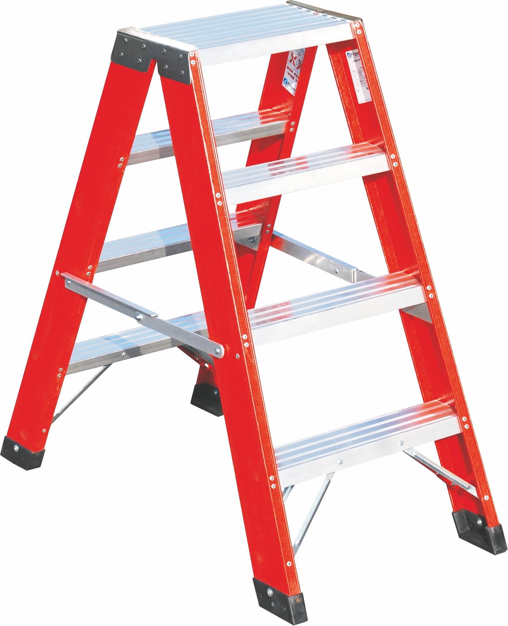 FRIGERIO CARPENTERIE - FRISCA V033/03 SGABELLO PRO PIEG. VETR. 2SALITE c/BARRE 3g