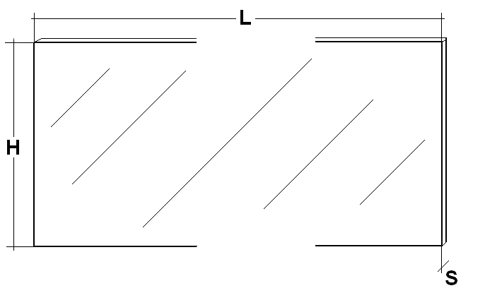 TEKNOMEGA SRL - TKGSCH1010 SCHERMO PROTEZ. PIEGABILE PETG 1000X150X