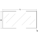 TEKNOMEGA SRL - TKGSCH1005 SCHERMO PROTEZ. PIEGABILE PETG 1000X215X
